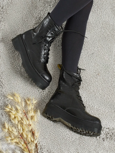Bottines worker pour femmes avec gaufrage Arvessa