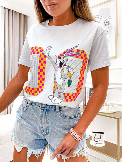 Royalfashion T-shirt imprimé pour femme