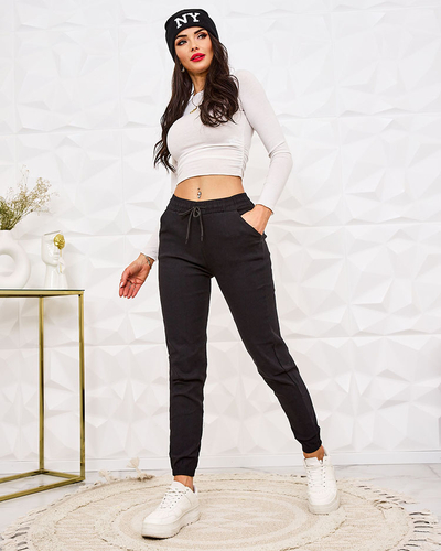 Royalfashion Pantalon en tissu pour femme