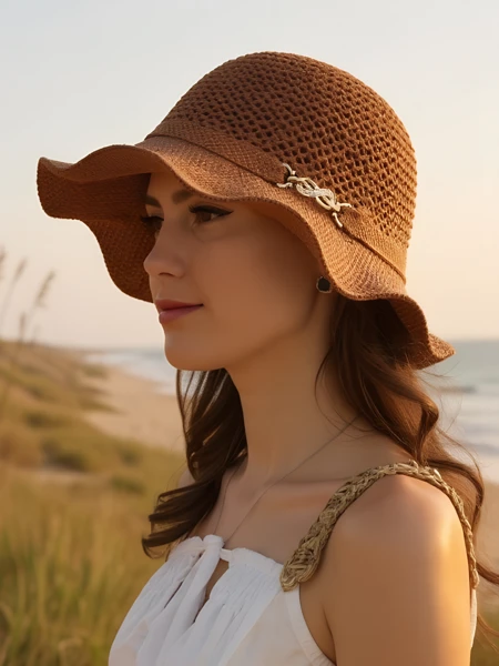 Chapeau femme Royalfashion à bord ondulé Wave Breeze