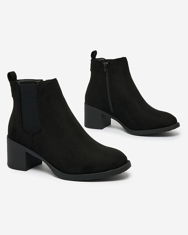 Bottines Femme Aurora Noires en Cuir Élégantes pour l'Automne
