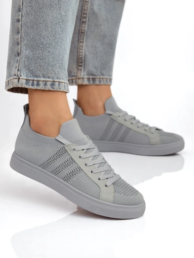 Baskets Androsia Grises - Chaussures de sport plates et élégantes pour l'été et le printemps