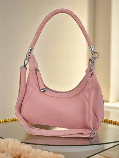 Royalfashion Petit sac à main pour femme en cuir écologique avec sangle décorative Lacquea