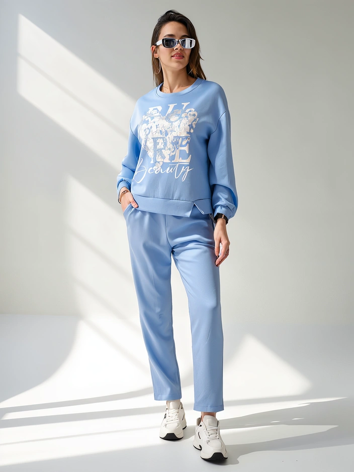 Ensemble en viscose Royalfashion pour femmes avec imprimé