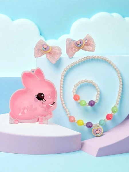 Ensemble de bijoux pour enfants Bambina Allegra Blanc