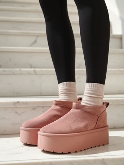 Royalfashion Bottes courtes pour femmes a'la bottes de neige Ozozi