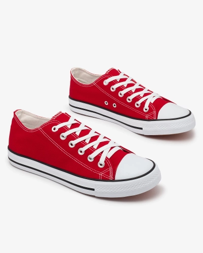 OUTLET Royalfashion Baskets montantes à lacets rouges pour homme Ekileff