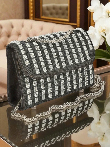 Royalfashion Pochette pour femme avec zircons Elira Dusk