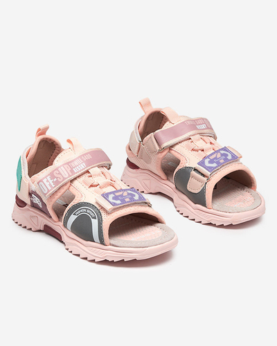 Sandales enfant velcro rose Wukapi - Chaussures