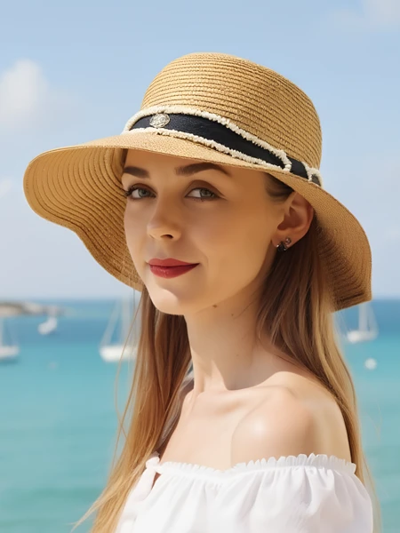Royalfashion Chapeau de paille femme Sunny Meadow