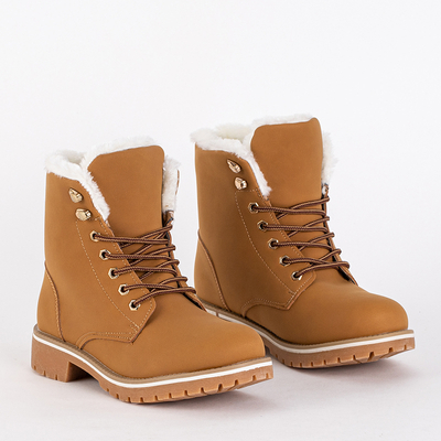 Chaussures de randonnée camel avec isolation Vibto - Chaussures