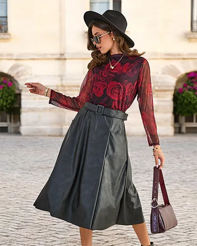 Jupe midi Royalfashion pour femmes