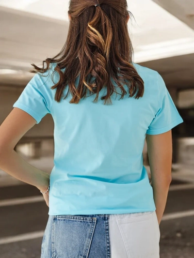 Blouse en coton Royalfashion pour femmes avec l'inscription