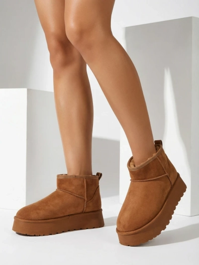 Royalfashion Chaussures courtes ressemblant à des bottes de neige pour femmes Fortesse