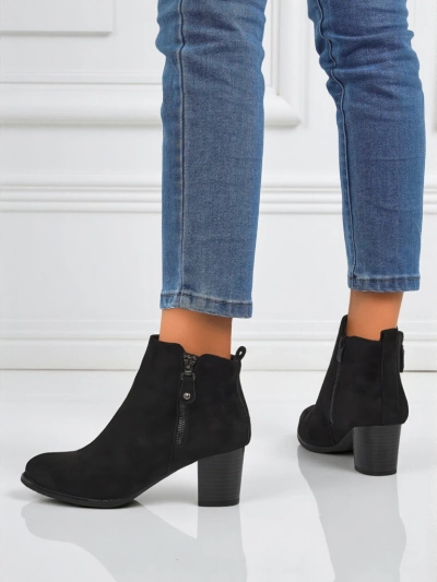 Bottines pour femmes en éco-daim à talons Midnight Bloom