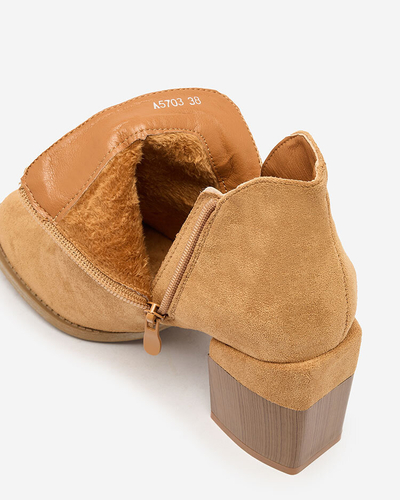 Royalfashion Camel Bottes à talon aiguille Ricteas pour femme