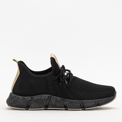 Chaussures de sport noires et beiges pour femmes Bommgi - Footwear