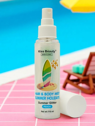 Summer Spray – Enlumineur liquide pour cheveux et corps Pêche