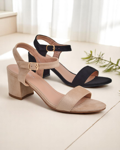 Sandales en éco-suedine pour femmes Royalfashion Quarter