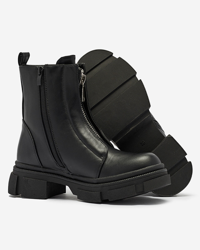 OUTLET Bottes hautes noires isolées pour femmes Slovys- Footwear