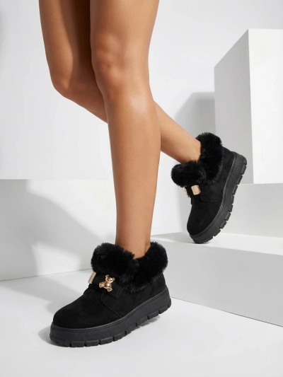 Royalfashion Bottes courtes pour femmes a'la bottes de neige Dobis