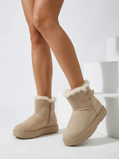 Royalfashion Bottes courtes de style bottes de neige pour femmes Aurelia Classico