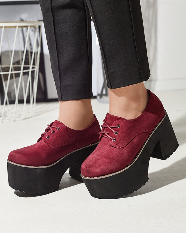 Demi-souliers à lacets marron pour femmes sur une semelle solide Lobera - Footwear