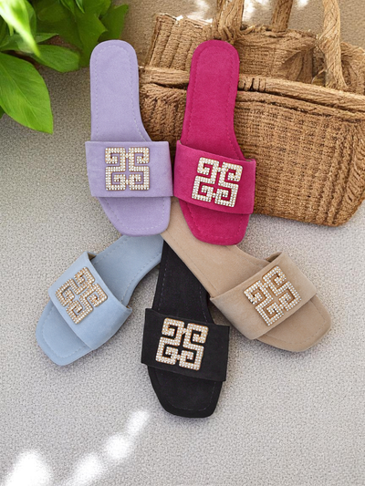 Royalfashion Chaussons plats pour femmes Zamila