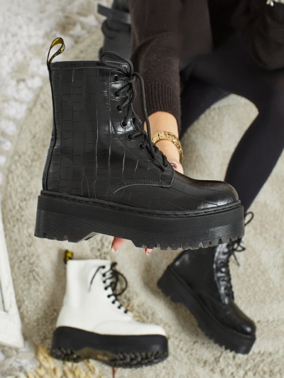 Bottines worker pour femmes avec gaufrage Arvessa