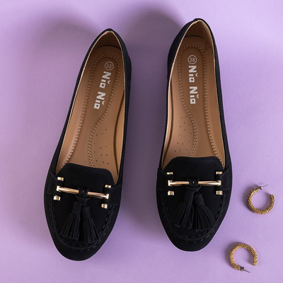 Mocassins à franges Cilive pour femmes noires - Chaussures