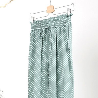Pantalon femme vert à pois TAILLE PLUS - Vêtements