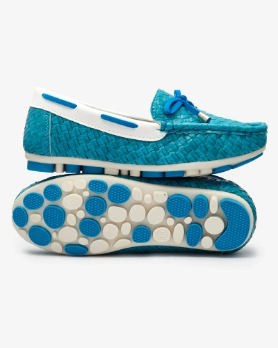 Mocassins enfant turquoise Dannad- Footwear