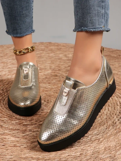Royalfashion Chaussures aérées femme à enfiler Goffies