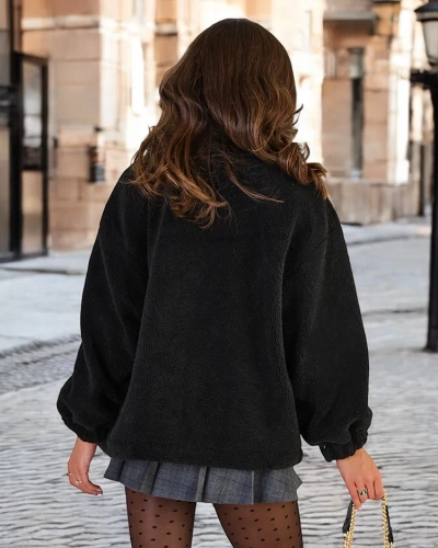 Royalfashion Veste en peau de mouton a'la pour femme