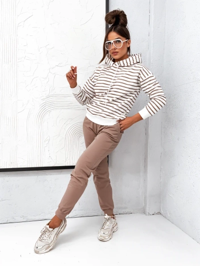Ensemble de survêtement rayé Royalfashion pour femmes