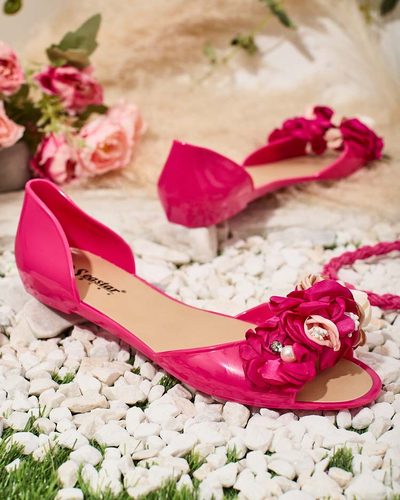 Royalfashion Ballerines en caoutchouc avec fleur Koddies