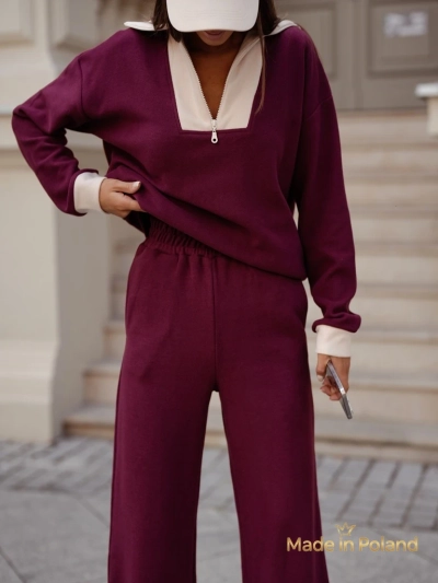 Ensemble pull en coton pour femme Fissa