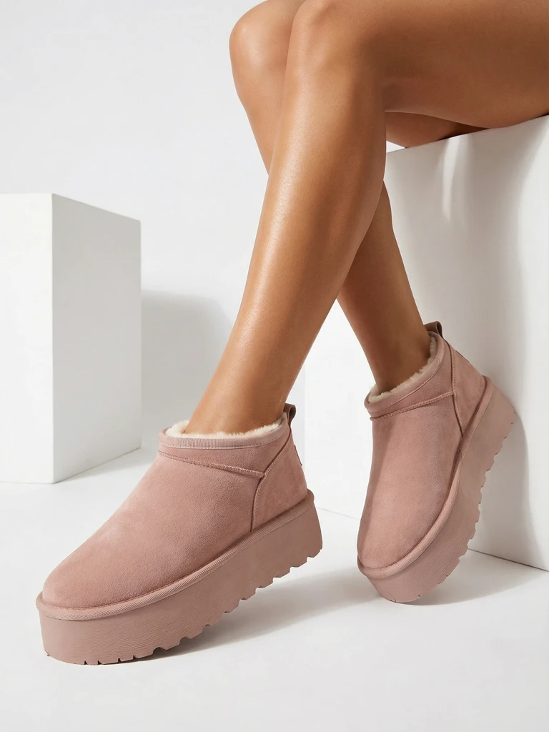 Royalfashion Bottes courtes pour femmes a'la bottes de neige Ozozi