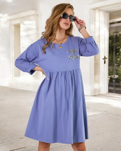 Royalfashion Robe en tissu pour femme