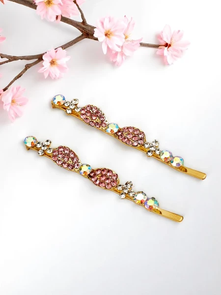 Royalfashion Épingles à cheveux avec strass et petits nœuds Tiny Bows