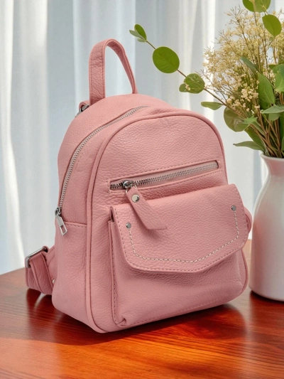 Sac à dos pour femme Ariadne Rosa Królewska Moda en cuir écologique 25x25 cm