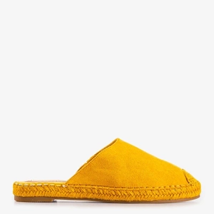 OUTLET Chaussons femme jaunes a'la espadrilles Toshiko - Chaussures