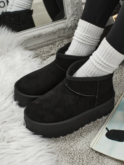 Bottes courtes de type bottes de neige pour femmes Memi