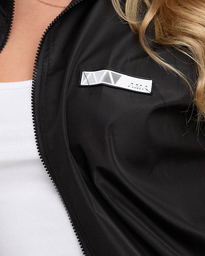 Survêtement de sport zippé noir femme - Vêtements