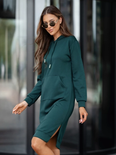 Royalfashion Robe sweat en viscose avec capuche