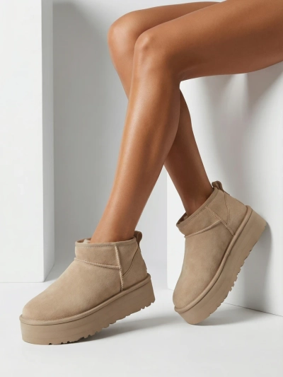 Royalfashion Bottes courtes pour femmes a'la bottes de neige Ozozi