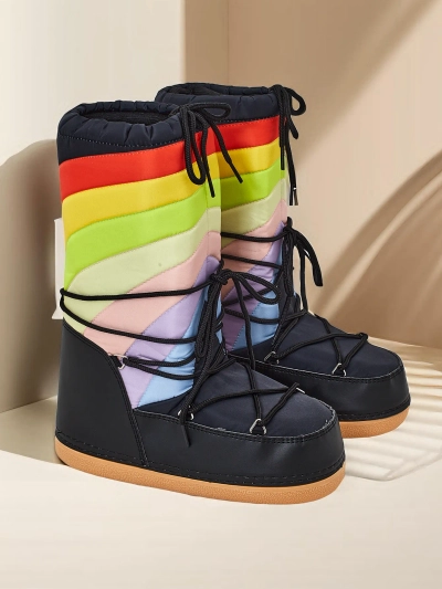 Chaussures de style botte de neige pour femmes Royalfashion Tencce