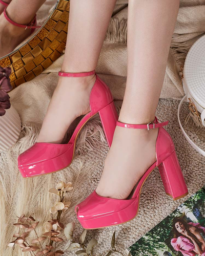 Royalfashion Sandales à tige laquée Lefeyoa pour femme