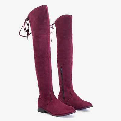 OUTLET Bottes bordeaux pour femmes Ena - Footwear