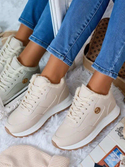 Royalfashion Baskets chauffantes pour femme avec fourrure Casot